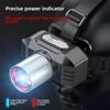 1200mAh Strong Light LED Headlight Super Bright Zoom Head Mounted Flashlight USB Rechargeable Portable Camping EDC Torch Fishing Lantern