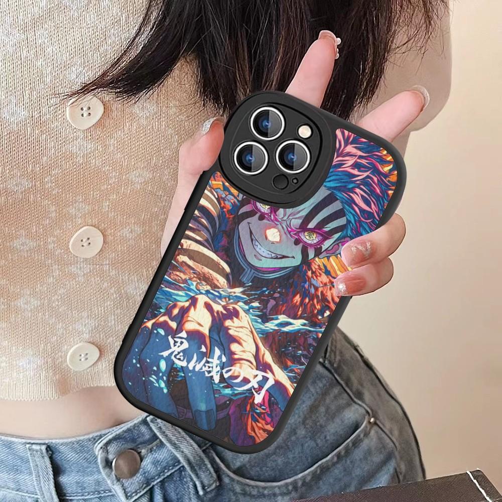 Demon Slayer Phone Case Hard Leather For IPhone 16 15 14 13 12 Mini 11 14 Pro Max Xs X Xr 7 8 Plus Fundas