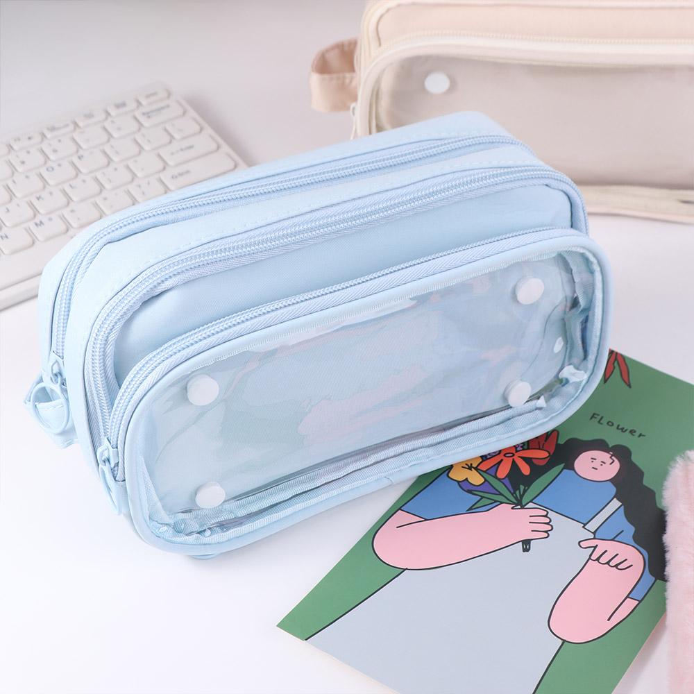 Storage Bag Detachable Pencil Case Large Capacity Stationery  Storage Bag Ita Bag Pouch  Girls