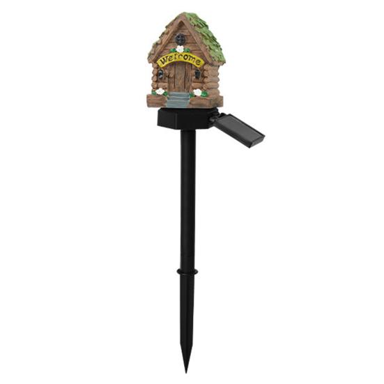 Solar Mushroom House Light  Garden Fairy Tale Cottage Solar Light 1