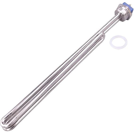 DERNORD 2500W 208V Screw-In Foldback Water Heater Element - Low Watt Density