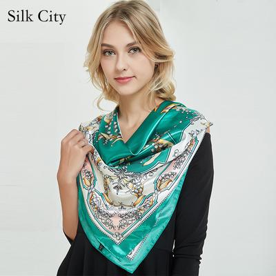 Hochwertige, luxuriöse Seidenschals, Stirnband, Schals, Halstuch für Damen, Ketten-Seidenschal, dekorativer Schal für Damen