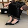 Fashion elegant show high small fragrant lazy shoes sweet European and American 2025 Internet celebrity new dopamine elegant single shoes women