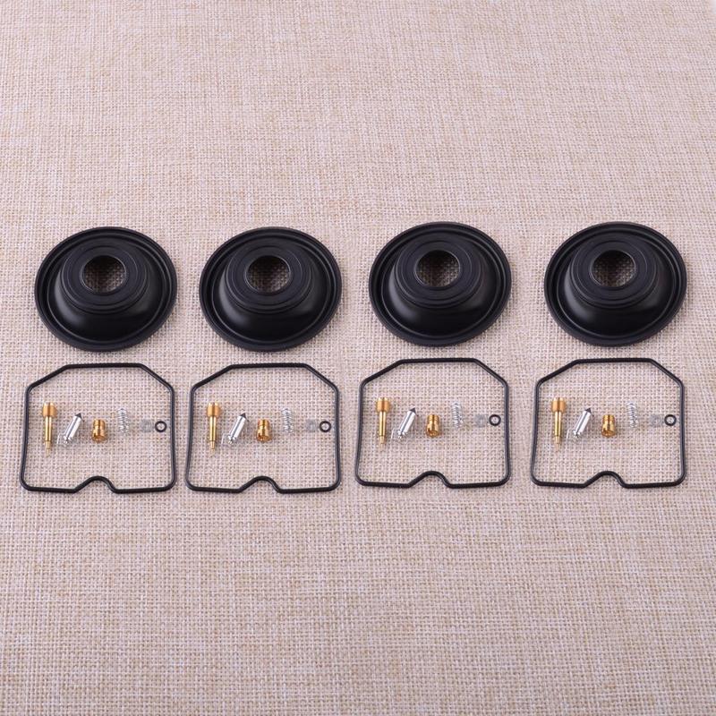 4 x Carburetor Repair Diaphragm Kit Fit For Kawasaki ZRX1100 ZRX1200 ZRX1200R GPZ1100