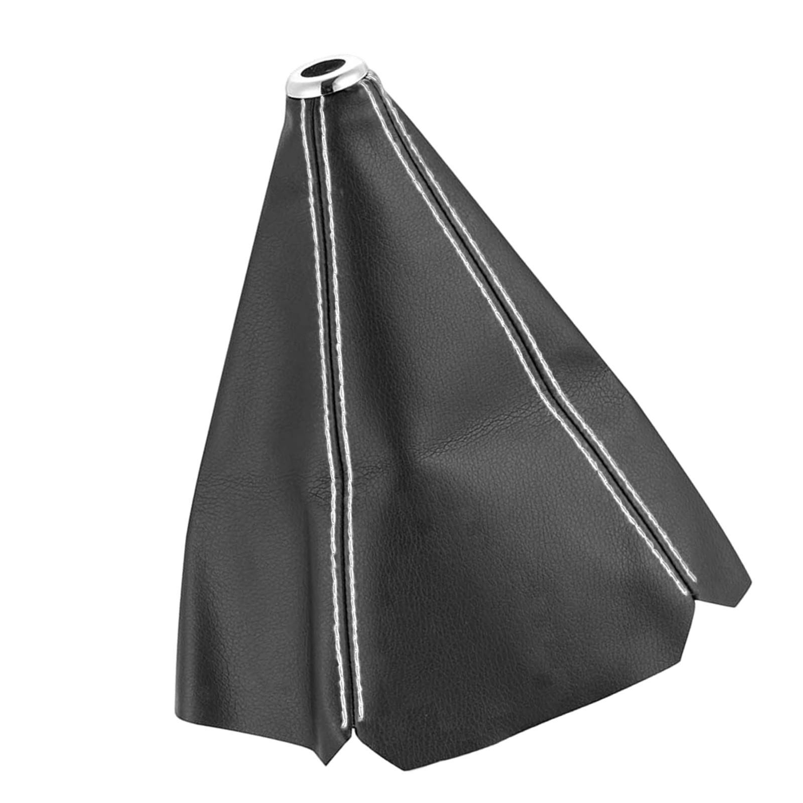 

Automotive Shifter Knob Protector PU Leather Waterproof Surfaces For Gear Sticks Quick Installation Car Shifter Collars