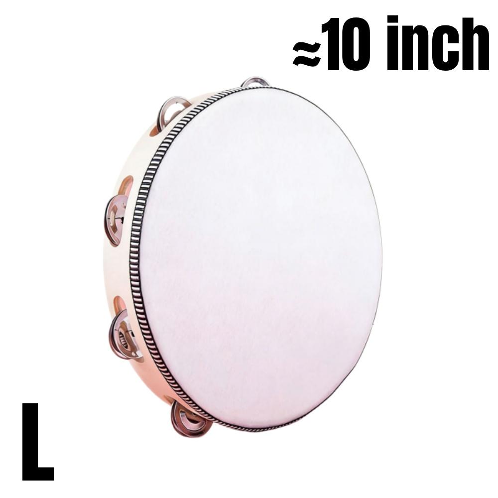 1/3pcs Wooden Tambourine 6/8/10inch Handheld Drum Bell Percussion Music Education Instrument Gift for Weddings Game Church Party