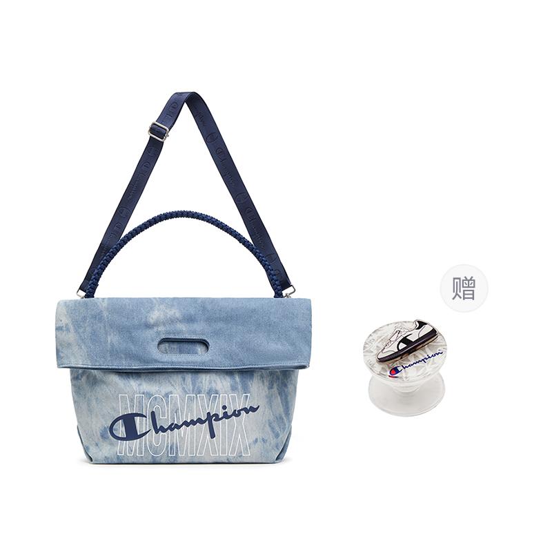 New Champion Fabric Backpack Shoulder Bag Unisex Light Blue Denim/Photon Gray/Black U5BACPU59