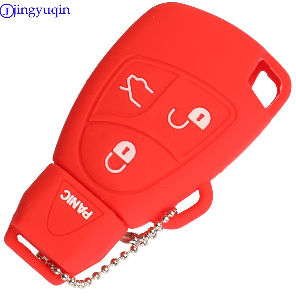 Jingyuqin 3/4 B Remote Car Key Silicone Cover Case  For Mercedes Benz B C E ML S CLK CL Holder Styling