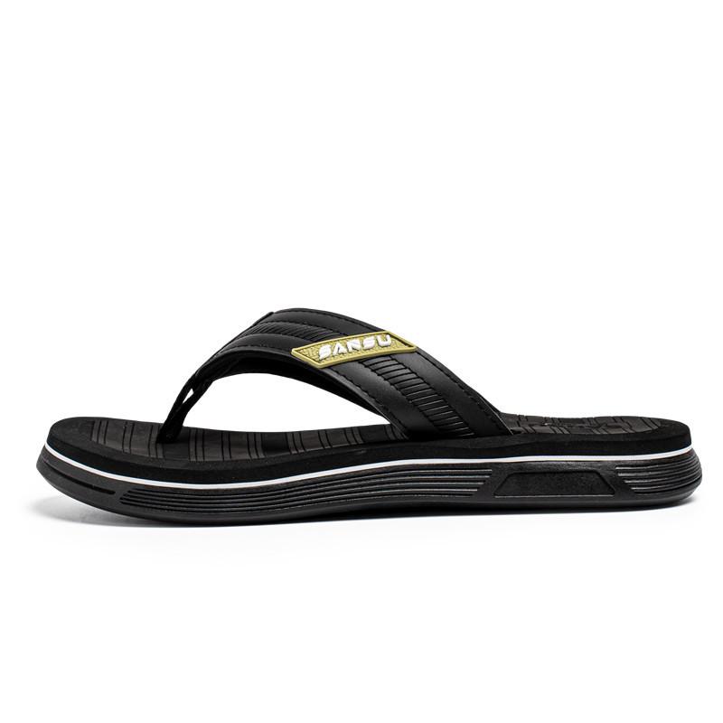 Flip-flops men's summer wear new non-slip pinch slippers men's trend outdoor beach shoes cool slippers