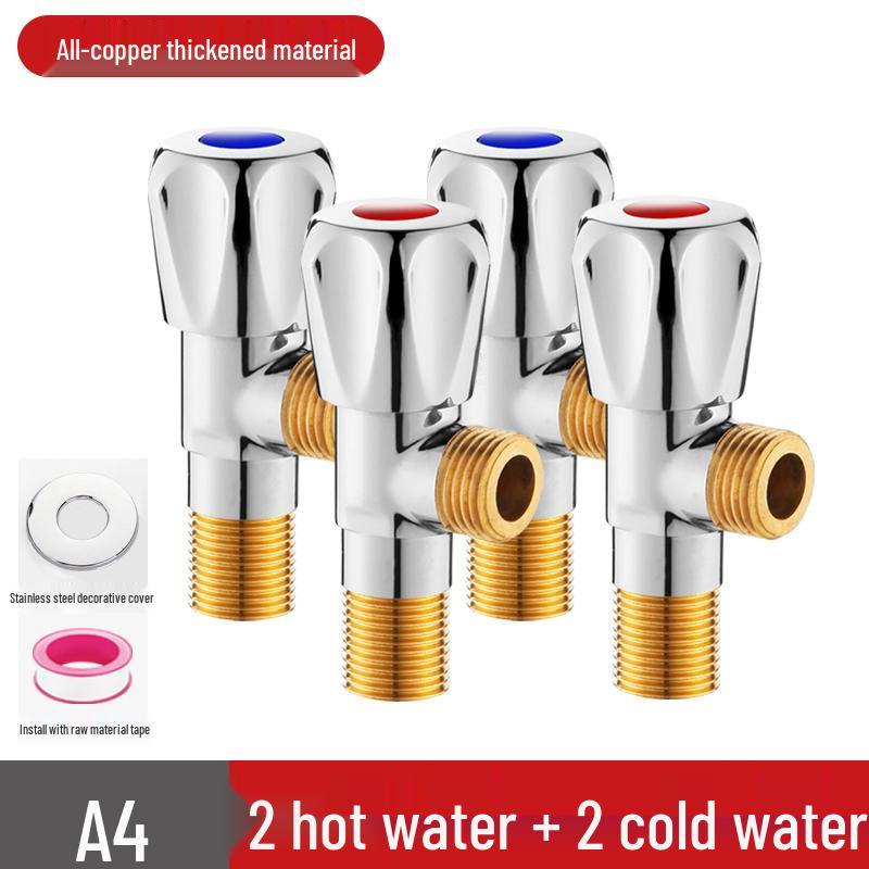 304 Stainless Steel Angle Valve for Hot and Cold Water Heater and Toilet Tap