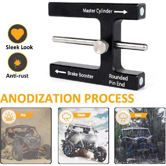 BARTOO Brake Adjustment Tool Brake Booster Push Rod Adjustment Tool Master Cylinder Push Rod Length Gauge Suit For Most Brake Boosters With