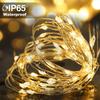 USB LED String Lights Copper Silver Wire Garland Light Waterproof Fairy Lights For Christmas Wedding Party Decorative