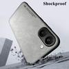 KEYSION Luxury Retro PU Leather Phone Case for Xiaomi POCO X8 Pro Silicone+PC Shockproof Phone Back Cover for POCO X8 Pro Max