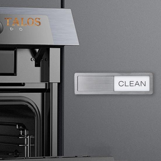 Magnet pentru mașină de spălat vase Curățați murdar și ușor de alunecat Semn cu magnet puternic pentru bucătărie Semn pentru curățare murdar pentru acasă, restaurante, mașină de spălat vase