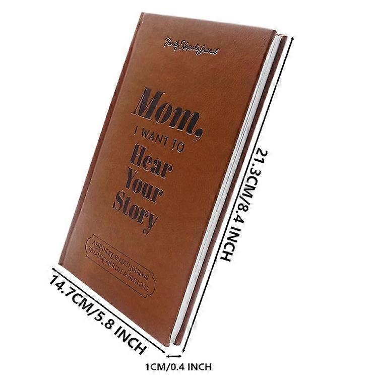 Mom, I Want to Hear Your Story - Mothers Guided Journal Notebook Book