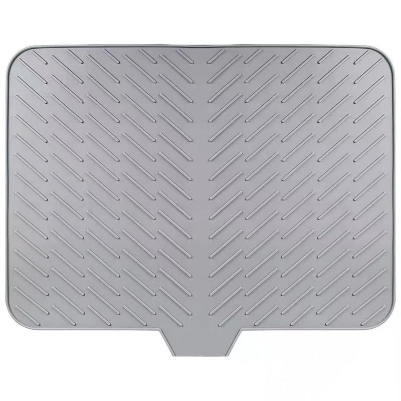 Silicone Drain Mat Sink Countertop Tableware High Temperature Resistance Heat Insulation Diversion Kitchen Drain Mat Placemat