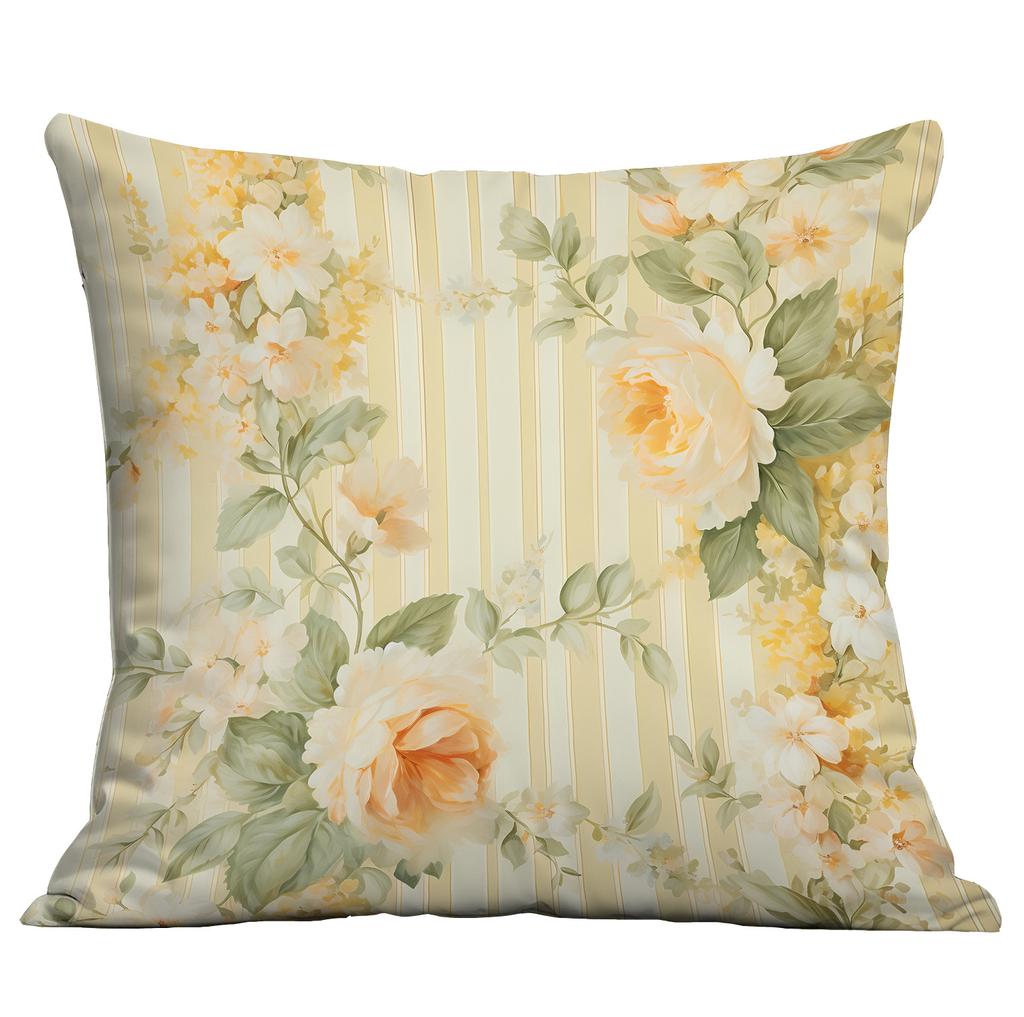 Ny Akvarell Pastoral Blommig Kuddfodral Hem Vardagsrum Soffa Kudde Kuddfodral Premium Hållbar Kvalitet