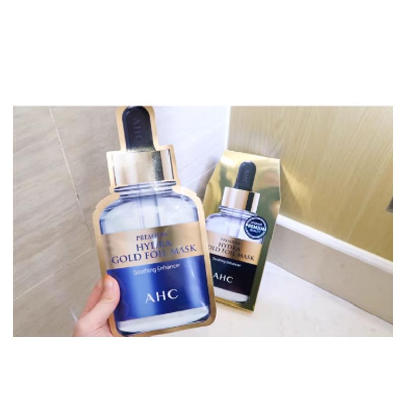 Máscara de Vapor com Folha de Ouro AHC, Clareadora, Firmadora, Hidratante, 5 peças/caixa, Produtos para Cuidados com a Pele 1128559 Máscara de Vapor com Folha de Ouro AHC - 5 peças na caixa