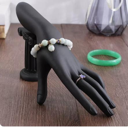 Resin Jewelry Display Holder Wedding Ring Necklace Bracelet Organizer Storage Stand Store Counter Showcase