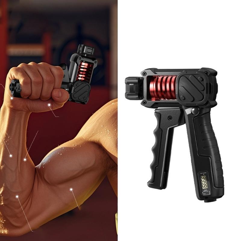 Electronic Grip Strength Trainer Including Digital Display For Hand Workout And Recovery Solid Construction Suitable For Multiple Users