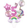 Cartoon Rainbow Unicorn Birthday Decoration Balloon Unicorn Plate Tablecloth Cake Decoration Party Supplies Birthday Gift