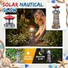 Solar Powered Outdoor Lighthouse Garden Light Waterproof Decorative Landscape Lamp for Patio Yard Pathway Lawn Lighting