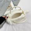 Cartoon Cute Plush Cat Large Capacity Handheld Crossbody Bag Portable Commuting Handbag