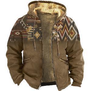 Chaqueta de Invierno Engrosada de Forro Polar Rellena de Algodón Chaqueta de Invierno para Hombre de Doble Capa Interior Engrosada de Forro Polar Rellena de Algodón Engrosada