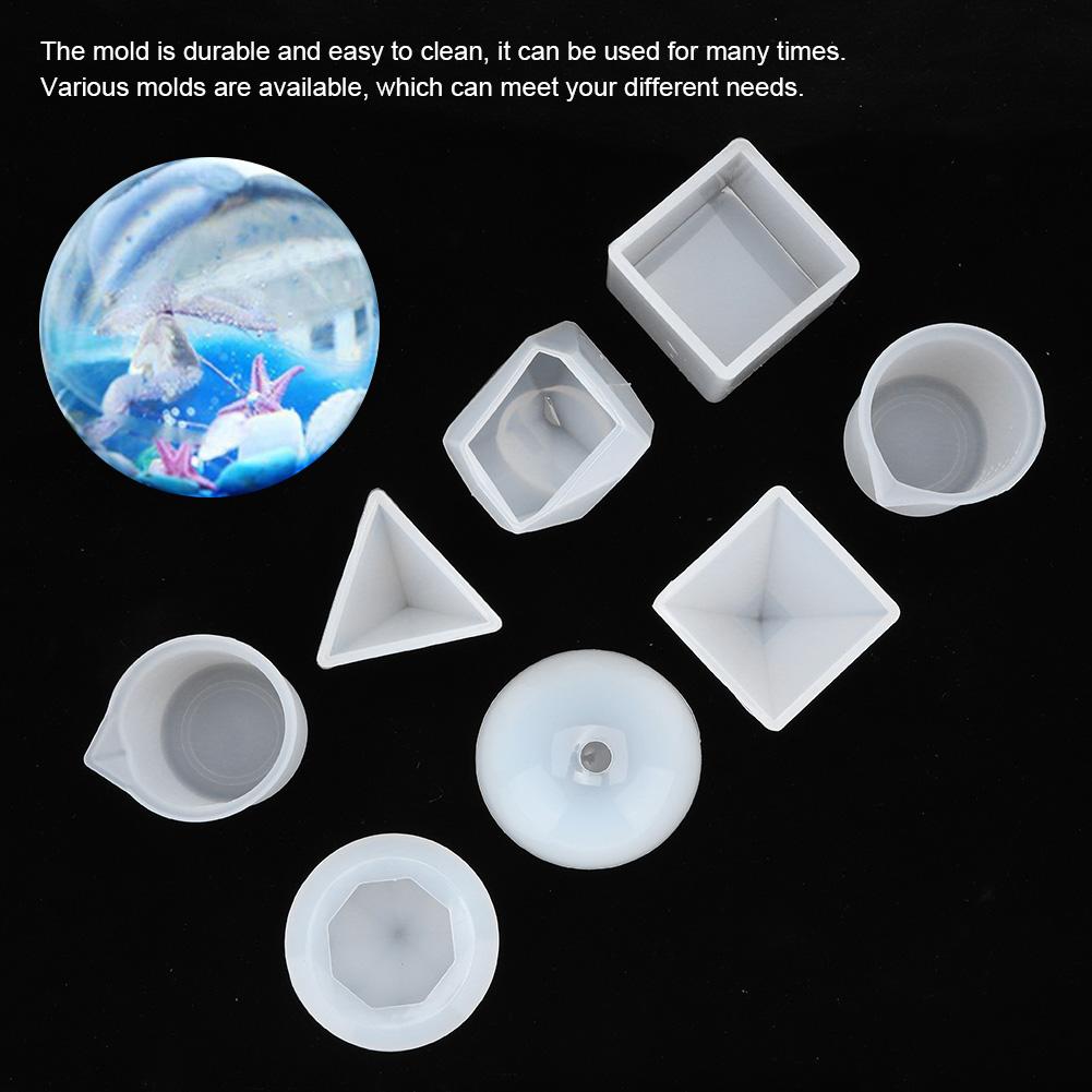 18Pcs Epoxy Resin Silicone Mold Measuring Cup Set DIY Jewelry Making Tool Accessory