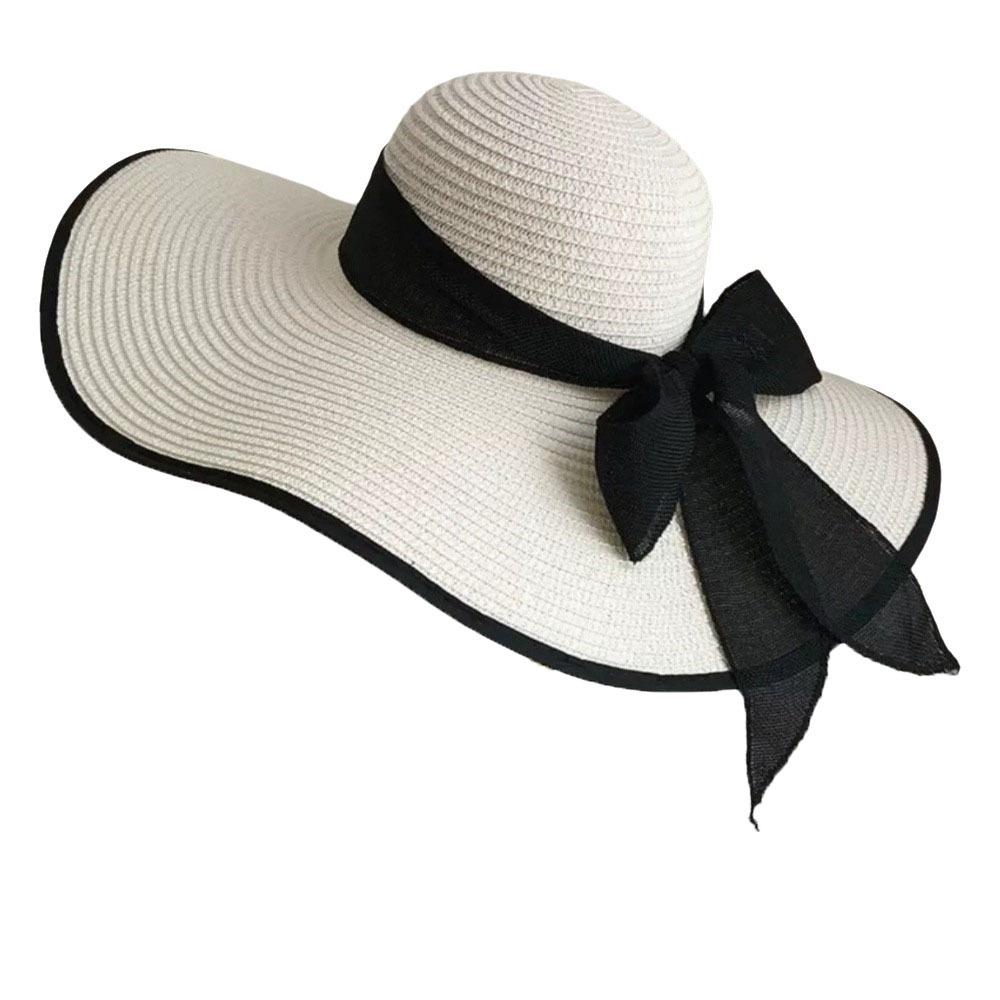 Wide Brim Straw Sun Hat Oversize Sun Protection Hat Foldable Weave Sun Cap  Summer