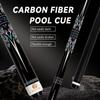 OKHEALING Schwarze Technologie Pool Queue Kohlefaser Billard Queue Sticks 11,8mm Spitze Radial Pin Verbindung 147cm/58inch Länge 19~20oz Gewicht