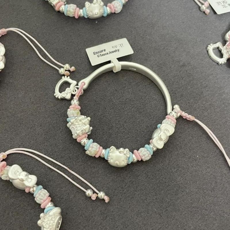 1 Stück Klassischer Kt Kat Armreif Anime Charakter Hello Kitty Armband Für Freunde Geburtstags Schmuck Geschenke