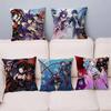 Date A Live Cartoon Cushion Cover Inches Farmhouse Decor Home Throw Pillow Covers For Couch Decorations