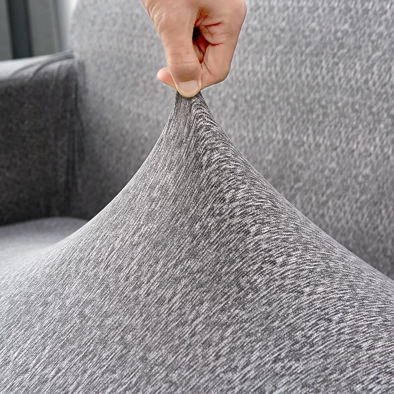 Solid Color Textured Sofa Cover, Full Cover, Elastic Sofa Cover, Vip Four Seasons Universal Combination, Vip Sofa Cushion