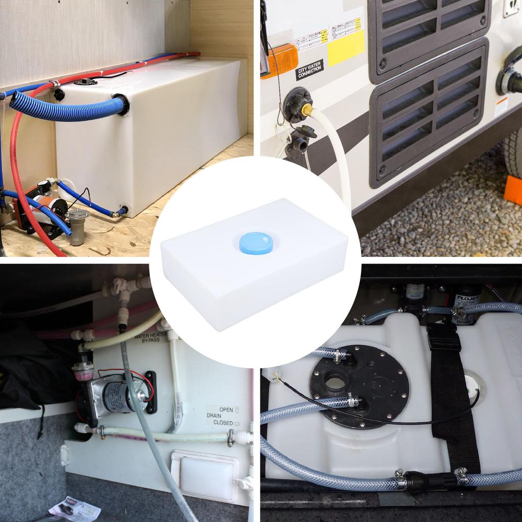 20.47 X 13.39 X 5.51in RV Water Storage Tank LLDPE 5 Gallon Freshwater Tank for Trailer Boat Yacht