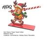 Solid Wood Paper Holder Christmas Wooden Napkin Holder Santa Snowman Reindeer Tabletop Tissue Reusable Holiday Kitchen Accessory Stand with