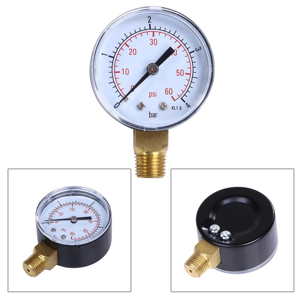 Face Pressure Gauge 15/30/60//100//160/200 PSI & Bar for Air Gas Water Fuel Liquid.Car Tyre Air Pressure Tester Tire Gauge