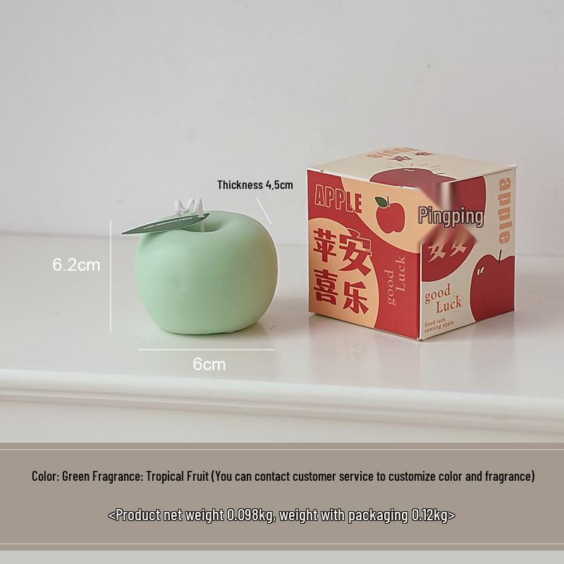 Новогоднее ароматическое украшение-свеча с ароматом яблока - Сувенирный подарок ручной работы