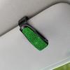 1pc Rhinestone Decor Car Sun Visor Glasses Holder Clip