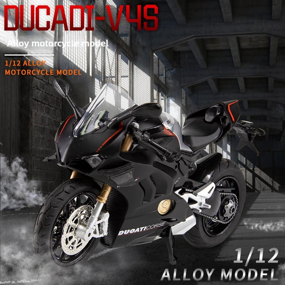 Motorcycle Alloy Ducati Model With Acousto Optic Design For Childrens Gift