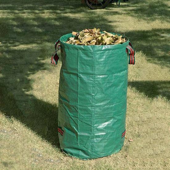 Leaf Collection Bag 13 Gal/32Gal/72 Gal Reusable Yard Waste Bag Heavy-Duty Upright Leaf Collector with 4 Handles for Lawn Garden Maintenance