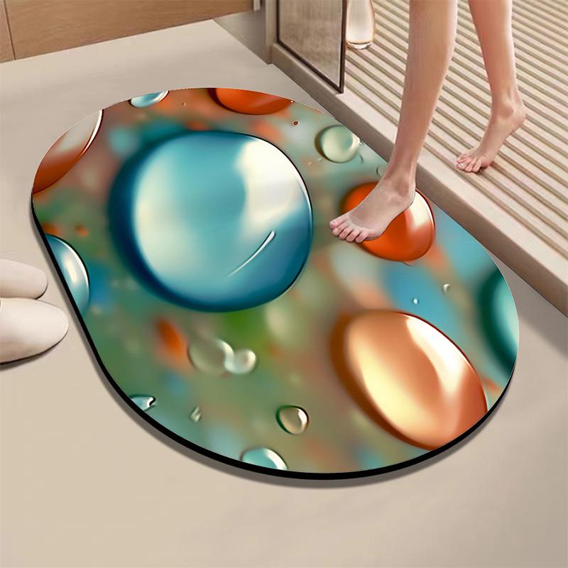Diatom Absorbent Quick-Dry Non-Slip Bathroom Floor Mat