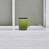 Vacuum Insulated Stainless Steel Mug Gradient with Keeps Drinks Hot or No Carefully Painted Gradient Color GoodPlus+ (Air Zero), 300ml, Green, Lid,