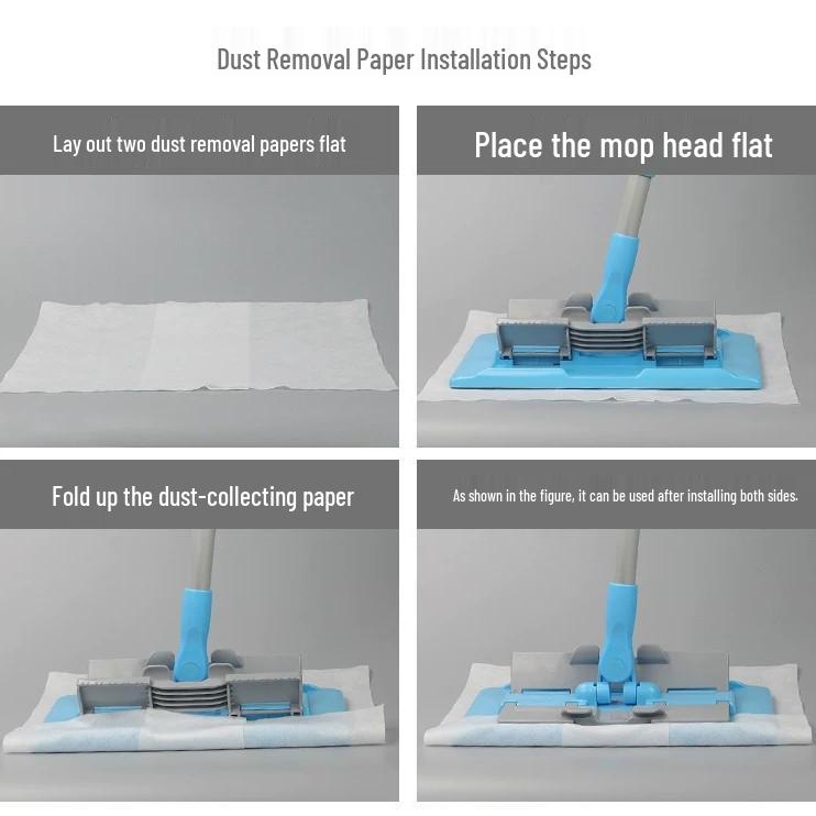 Miao Jie Disposable Electrostatic Dust & Hair Removal Mop Sheets