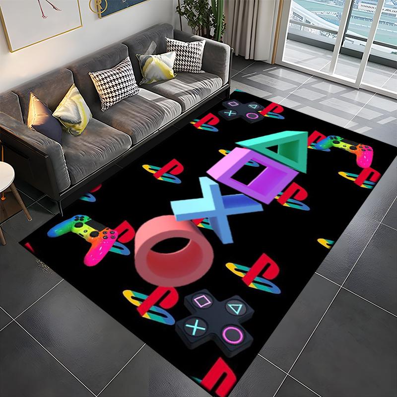 3D Print Gamer Controller Pattern Large Area Rug Carpet for Home for Living Room Bedroom Sofa Decor Floor Non-slip Kids Mat Gift