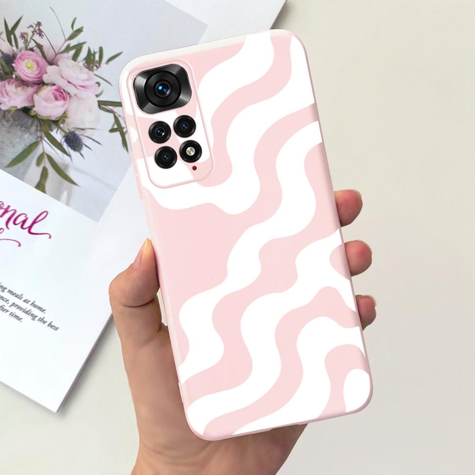 Phone Case For Xiaomi Redmi Note 11 Cover Cat Colorful Case Silicon Soft For Redmi Note11 Note11 4G Shockproof Protection Cover