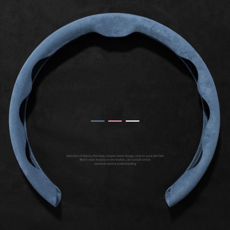 Car Steering Wheel Cover Suede Leather Booster Cover For Honda Accord CRV HRV Civic Fit Jazz Odyssey Car Accessories