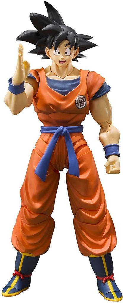 TAMASHII NATIONS Dragon Ball Son Goku Saiyan 140mm ABS PVC Painted Movable Figure S.H.Figuarts - Earth-Raised - Approx. &
