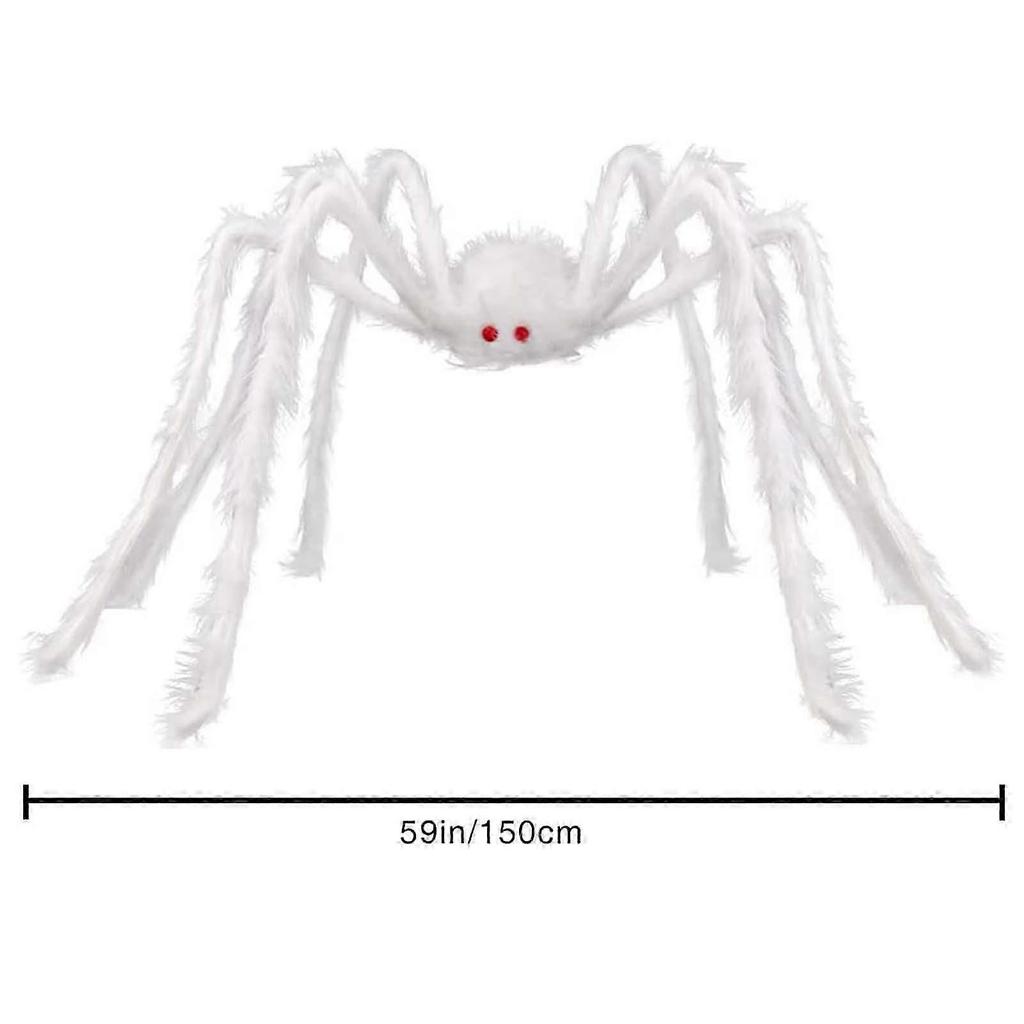 2025 Halloween Sweets Halloween Simulation Skull Big Spider  Plush Spider Ornament