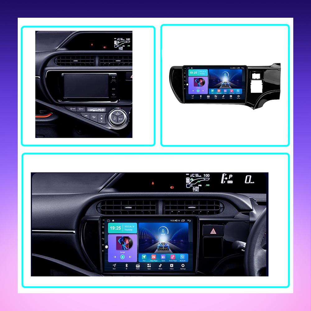 2 DIN Android Carplay Car Radio For Toyota Aqua 2011-2014 Multimedia Player Head Unit Stereo GPS Navigation BT WIFI 2+32GB